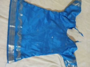 Banarasi Silk Pattu Pavada With Blouse