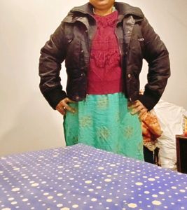 Black  Fur Wali Garam Jacket