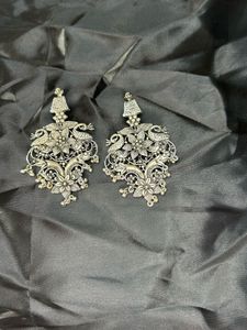Floral Silver Earrings