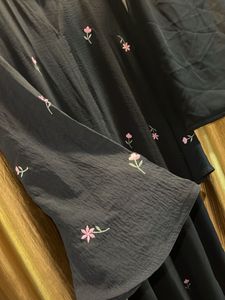 Beautiful Aesthetic Cey Crush Fabric Abaya