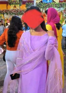 lavender kurta set