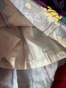 Floral A-Line Skirt High Waist