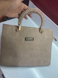 Beige Handbag