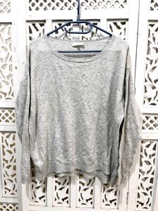✈️ Imported Gray Knit Sweater C