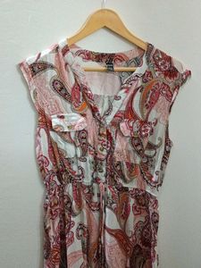 High Low Beautiful Floral Print Dress