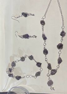Set Of Mala Earings And Bracelet