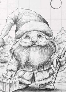 Santa Claus Outline Drawing
