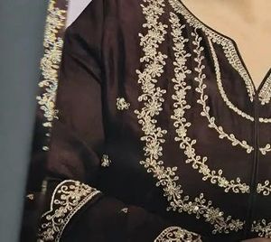 Brown anarkali kurta set 🤎