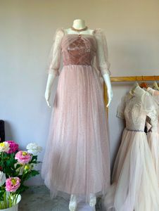 Pink shimmery sequins Gown
