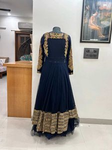 Navy Blue Anarkali Gown