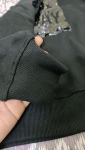 Black Sequence Sweatshirt