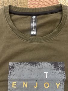 Olive Green &#39;Enjoy Today&#39; Sweatshirt