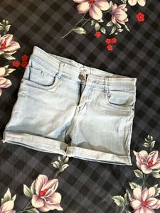 Blue Denim Shorts