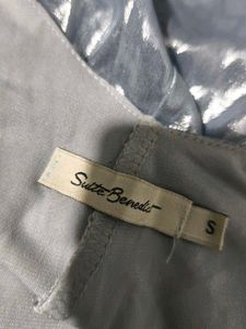 121212. Shiny Silver Mini Dress