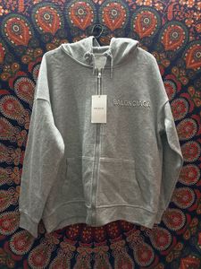 Gray Zip-Up Hoodie