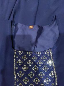 Elegant Navy Blue Kurta