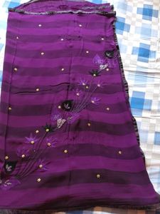 Very Beautiful Saree With Stiched Blouse