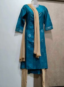 Teal Kurta Set