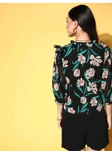 Floral Button-Down Blouse