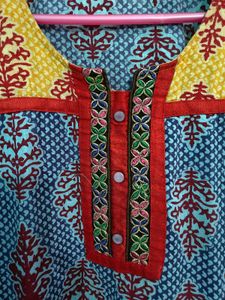Blue Printed Kurti