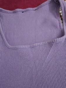 Periwinkle Colour Exercise Crop Top