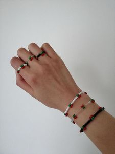 Beaded Ring and Bracelet Set