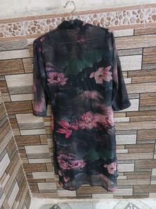 Floral Print Jacket style dress