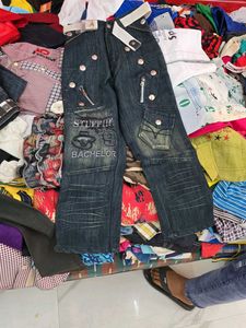 Embroidered Denim Jeans
