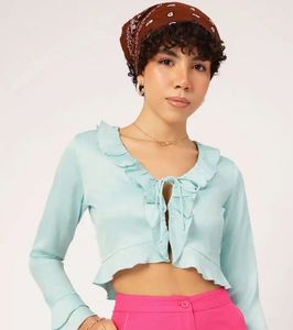 Cute Ruffled Crop Top