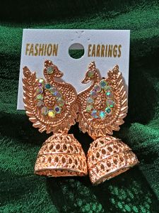 Price Drop 💥💥 Peacock Design Bronze Earrings..