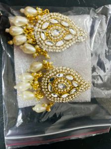 Gorgeous Kundan and Pearl Earrings
