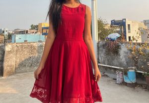 Red Fit & Flare Dress