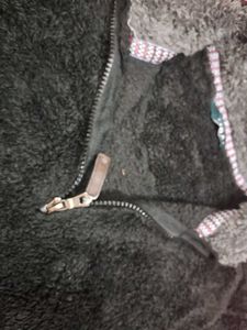 Cozy Black Fleece Pullover XXL