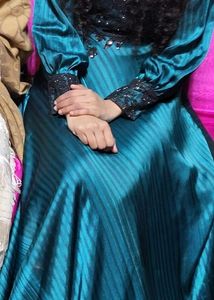 Limited Offer peacock Color Designer Gown