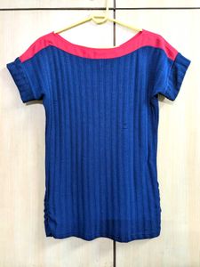 Blue Embellished Top