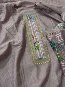 Cotton Suit With Dupatta