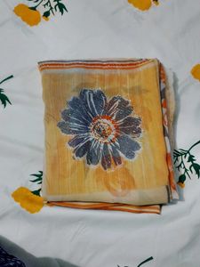 Floral Print  soft Punam saree