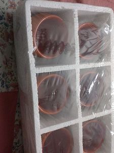 Set Of 6 Glass Kulhada Cups For Tea