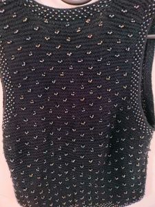 Black Half sweater For Women