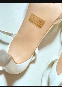 Truffle collection elegant white heels