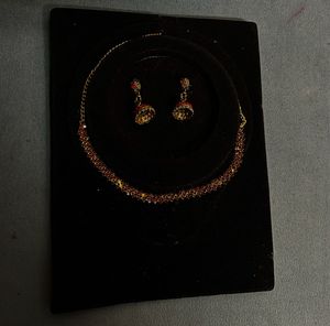 Red Jewel Necklace Set