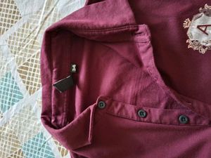 Maroon Polo Party T-Shirt for boys