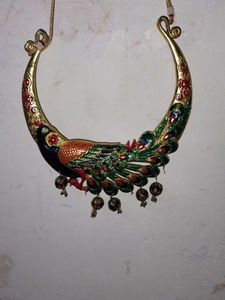 Statement Peacock Collar Necklace