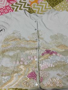 Embroidered Cardigan