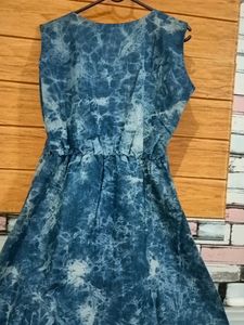 A Denim Long Midi Dress In Msize For 36 Bust.