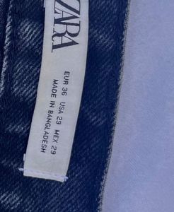 Zara Classic Black Denim Jeans