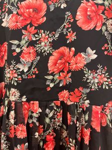 Floral Print Midi Dress