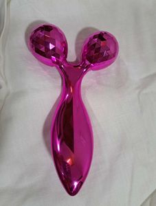 Pink Facial Roller Massager