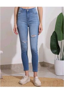 Shein Ripped Knee Denim stretchable Jeans