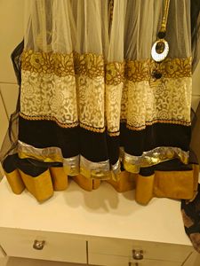 Black Indowestern 3 Piece Dress New